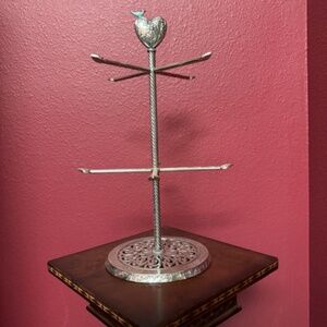 Brighton Song Bird Necklace Tree Silver - Well cared for Like New Condition